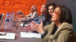Dolors Lamarca va participar a la primera presentació pública del llibre "Ni l'apuntador" de Pep quintana 